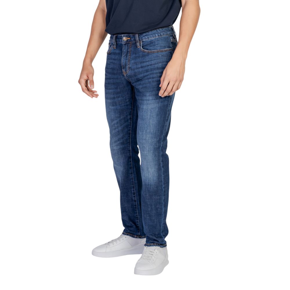 Armani Exchange Blue Cotton Jeans &amp; Bukser