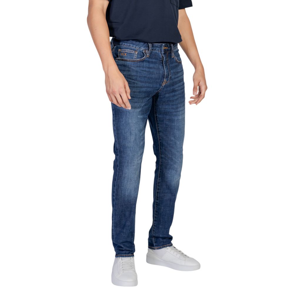 Armani Exchange Blue Cotton Jeans &amp; Bukser