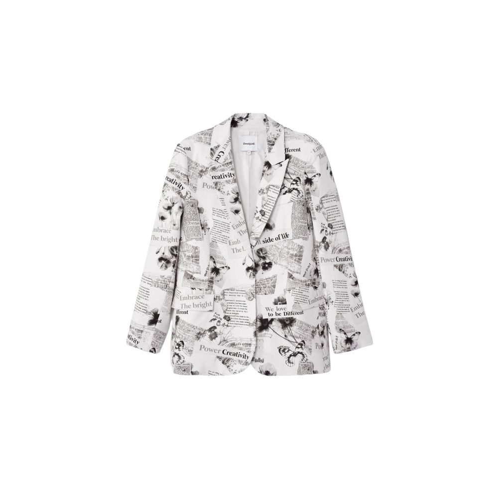 Desigual hvide bomuldsdragter og blazer