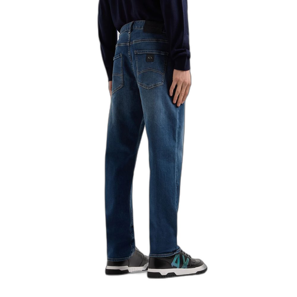 Armani Exchange Blue Cotton Jeans &amp; Bukser