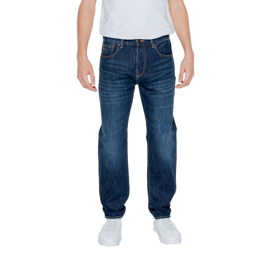 Armani Exchange Blue Cotton Jeans &amp; Bukser