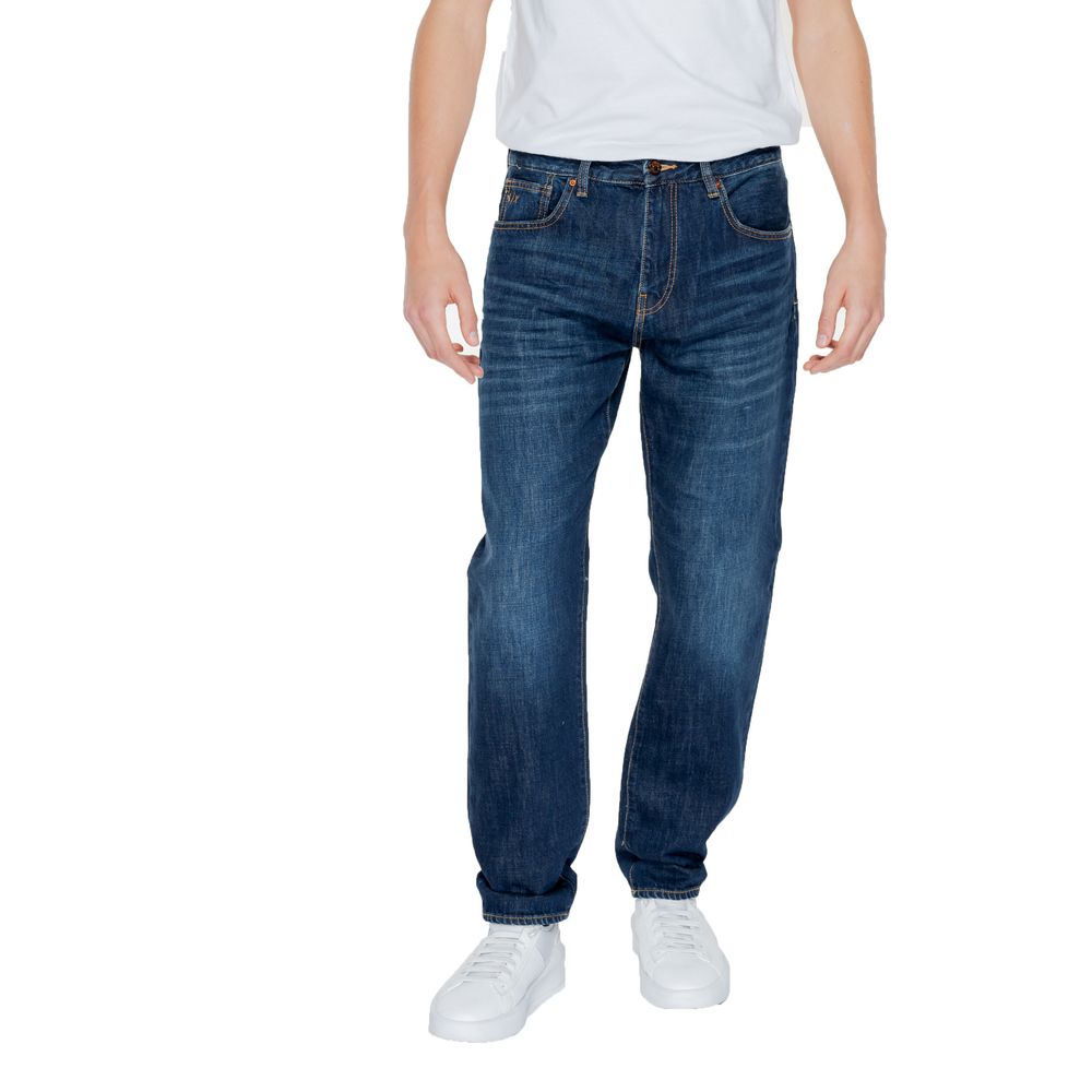 Armani Exchange Blue Cotton Jeans &amp; Bukser