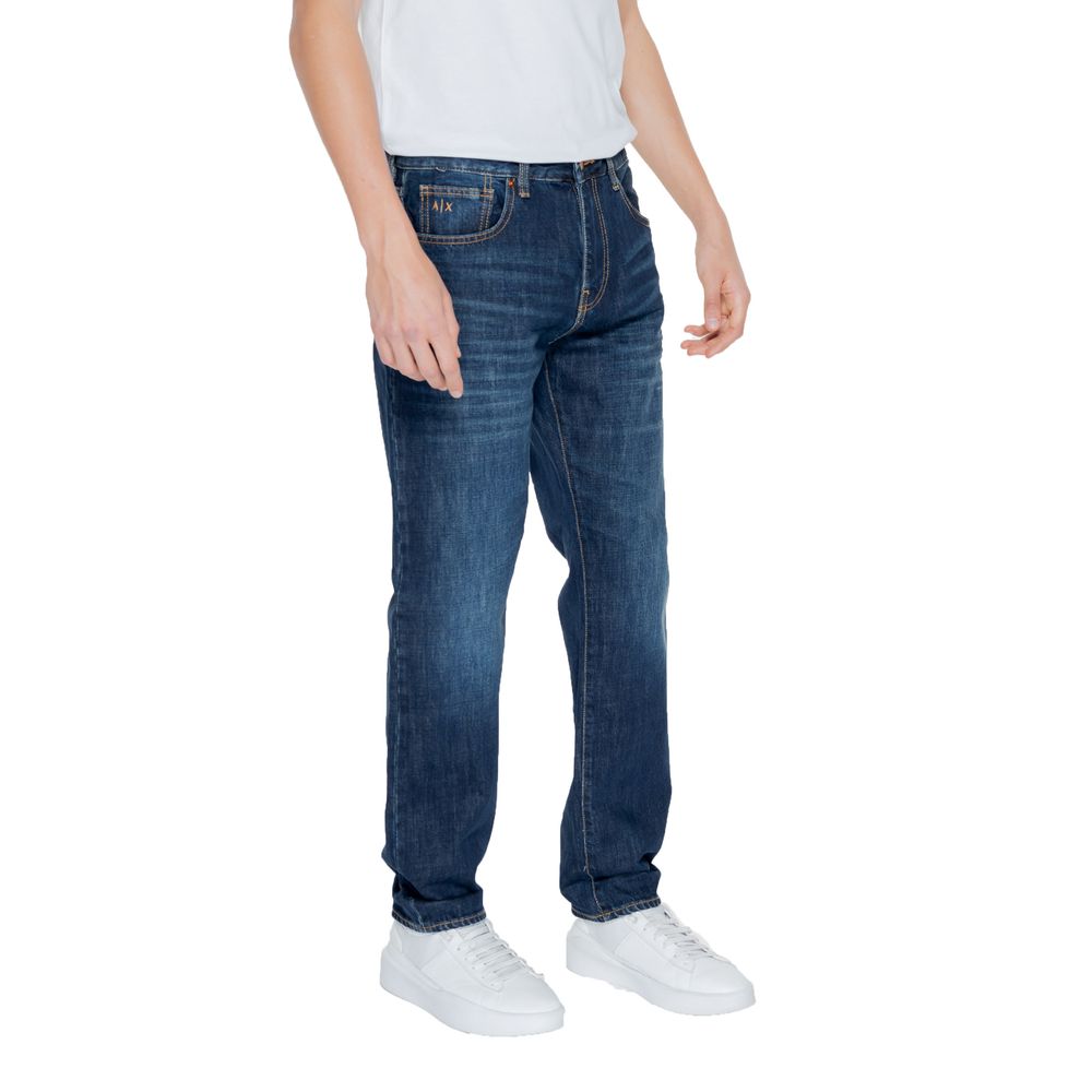 Armani Exchange Blue Cotton Jeans &amp; Bukser