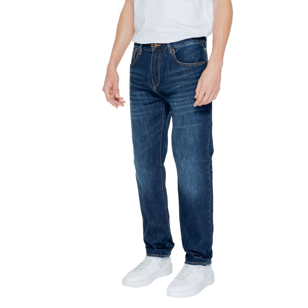 Armani Exchange Blue Cotton Jeans &amp; Bukser