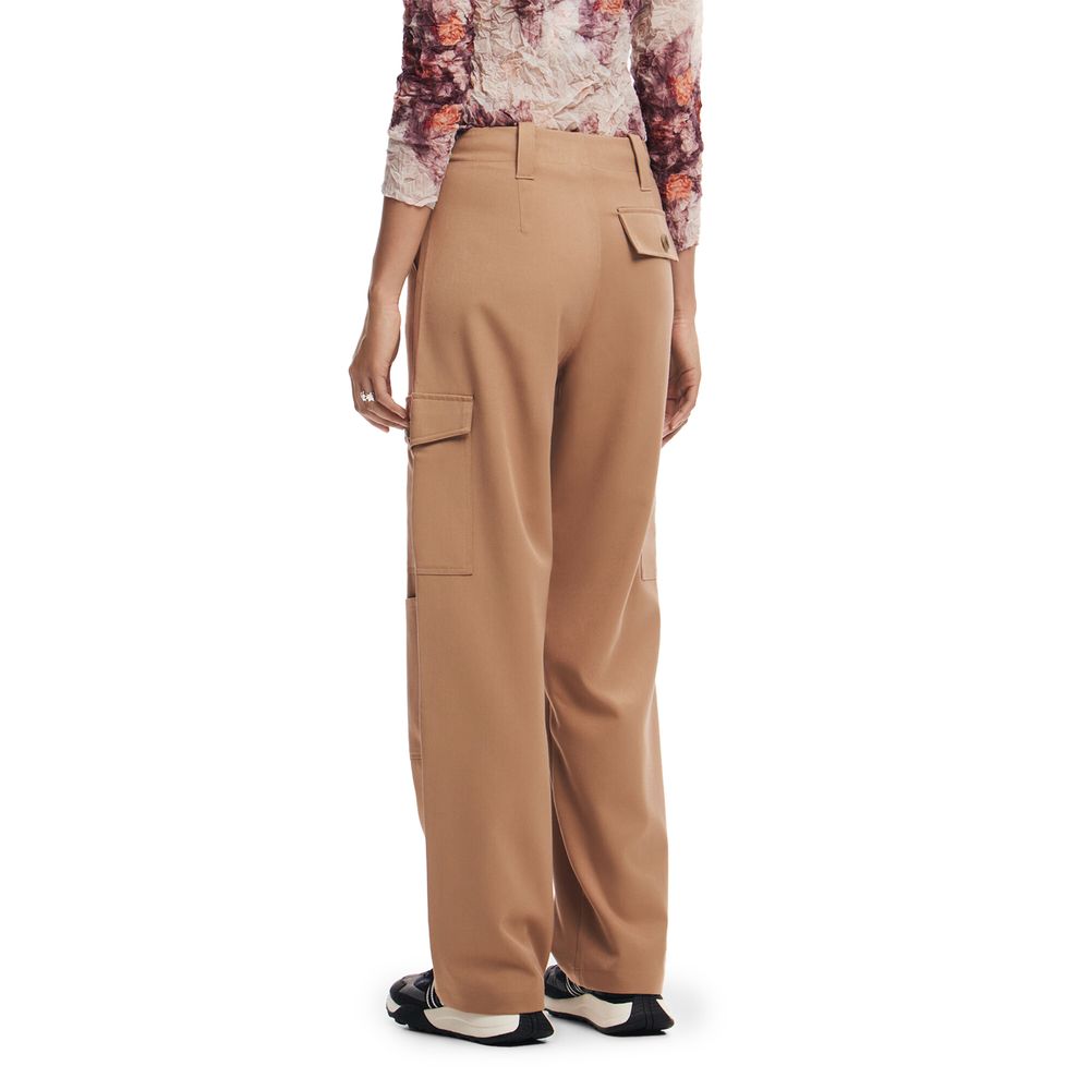 Desigual beige polyester jeans og bukser