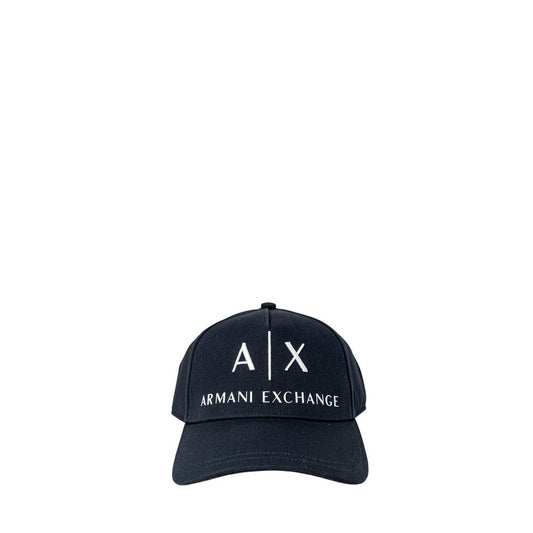 Armani Exchange Blue Cotton Hats &amp; Cap