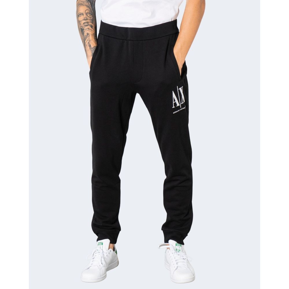 Armani Exchange Black Cotton Jeans &amp; Bukser