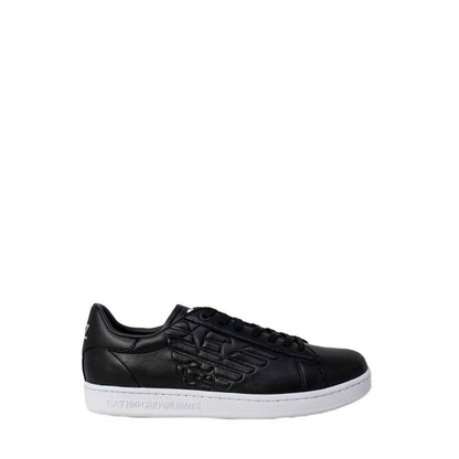 EA7 Emporio Armani sort og hvid polyethylen sneaker