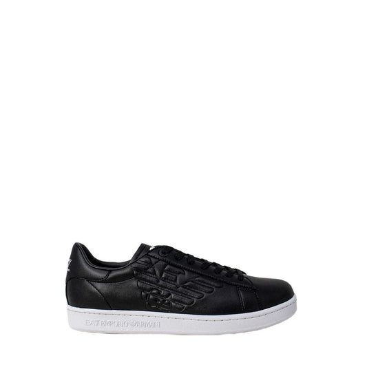 EA7 Emporio Armani sort og hvid polyethylen sneaker