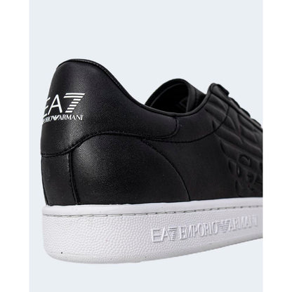 EA7 Emporio Armani sort og hvid polyethylen sneaker