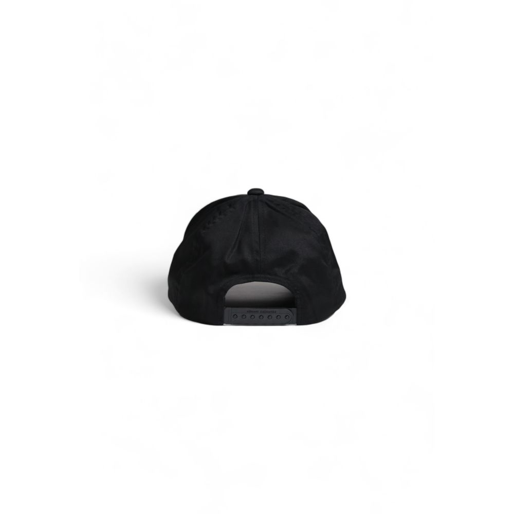 Armani Exchange Black Cotton Hats &amp; Cap