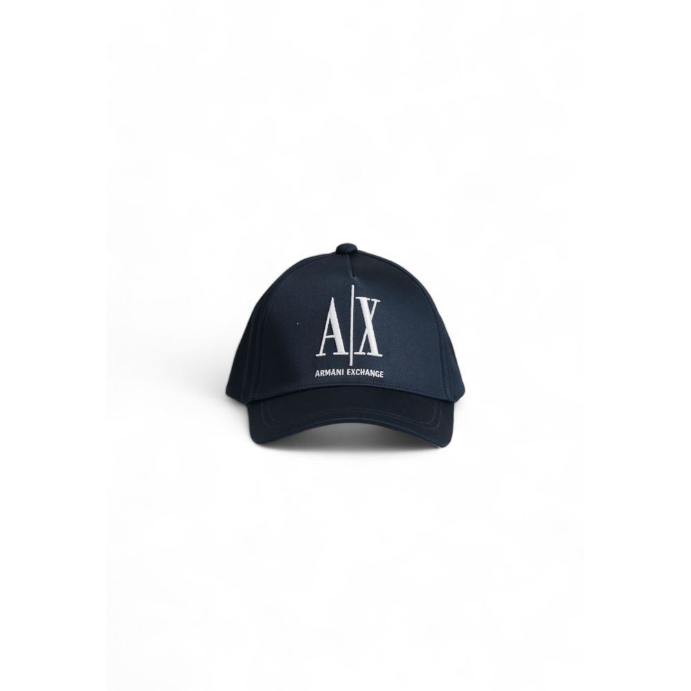 Armani Exchange Blue Cotton Hats &amp; Cap