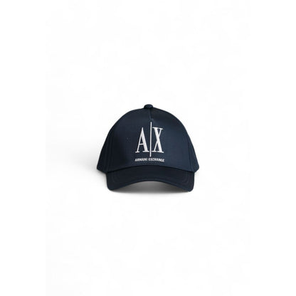 Armani Exchange Blue Cotton Hats &amp; Cap