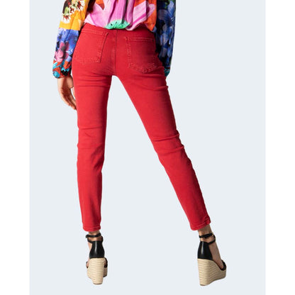 Desigual Red Cotton Jeans & Pant