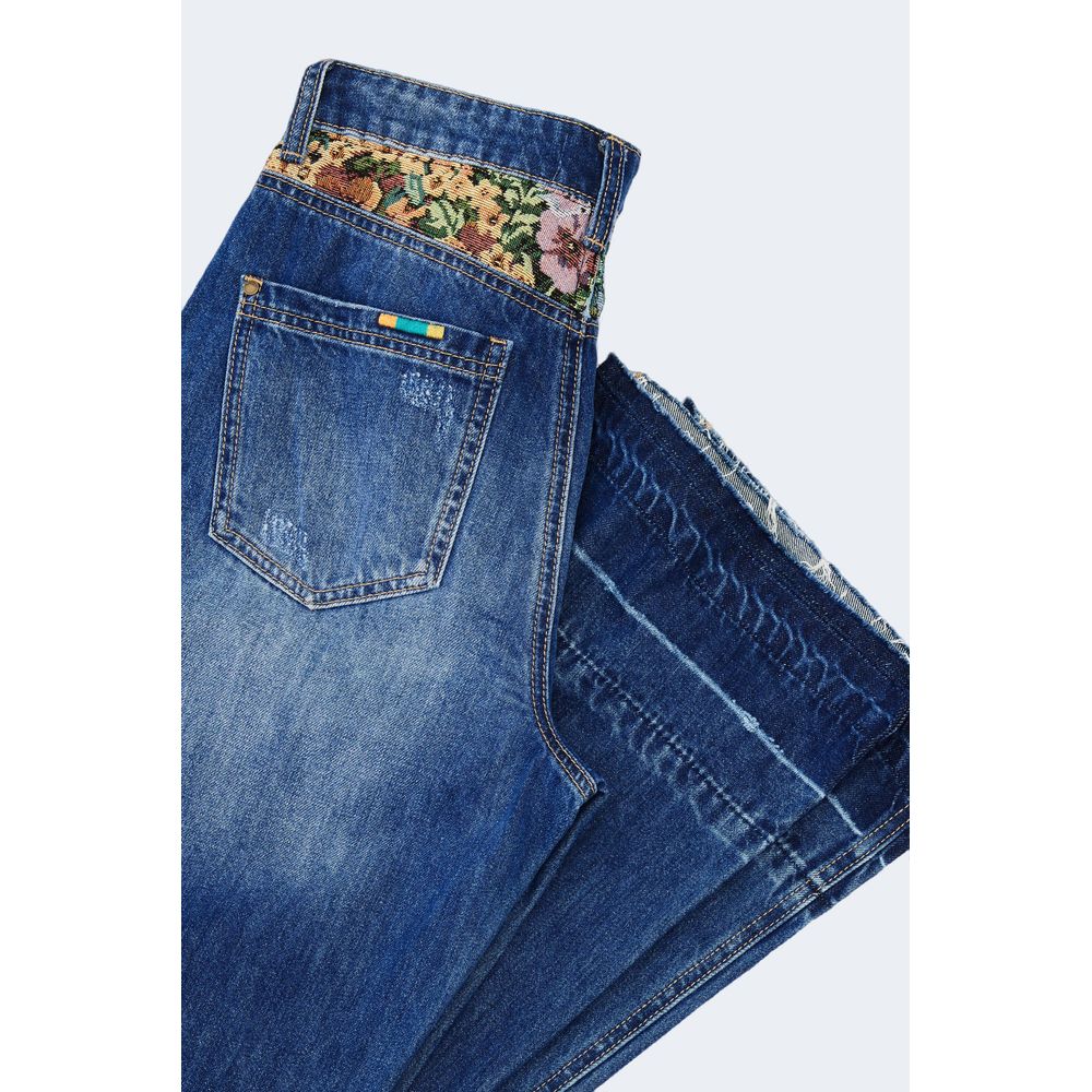 Desigual blå bomulds jeans og bukser