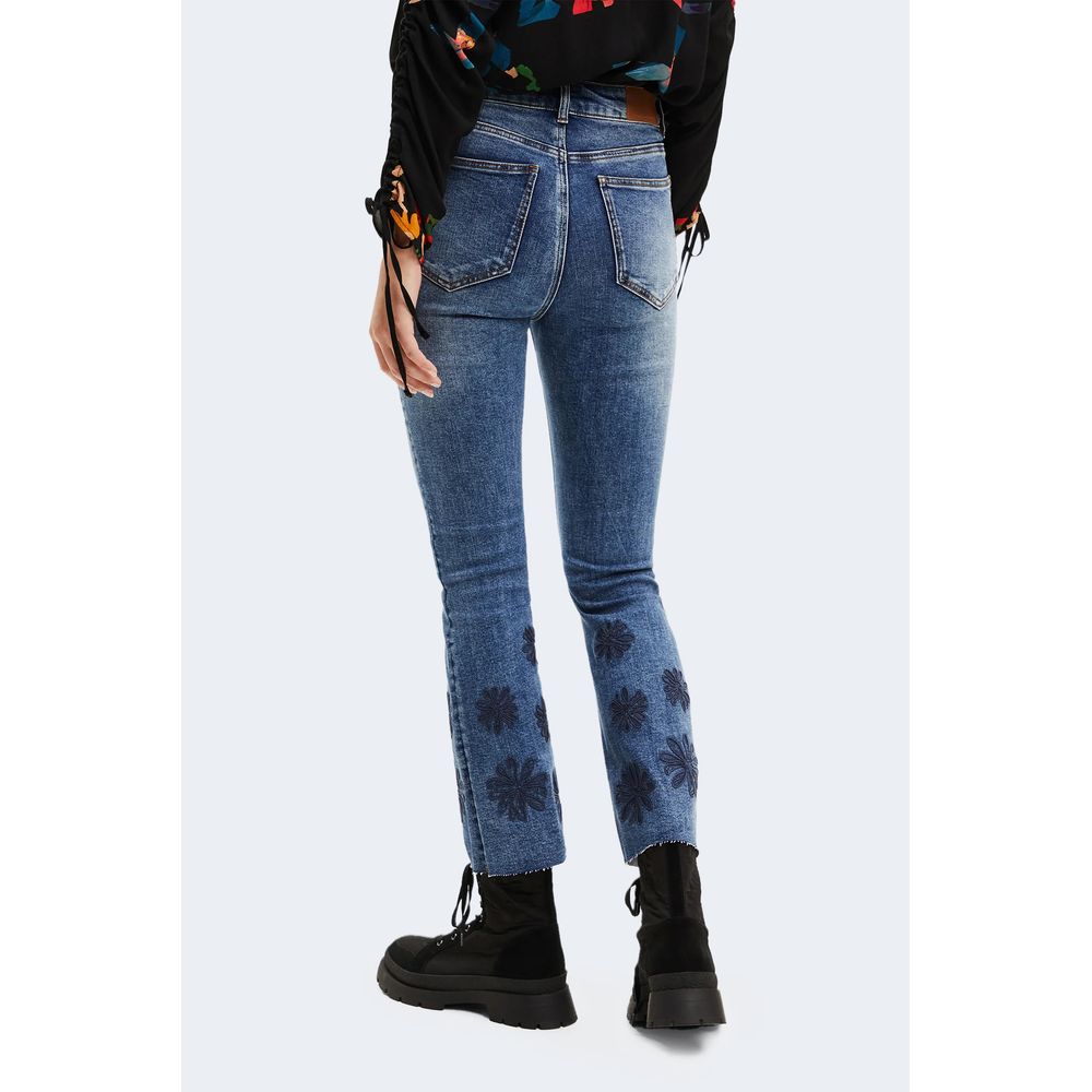 Desigual blå bomulds jeans og bukser