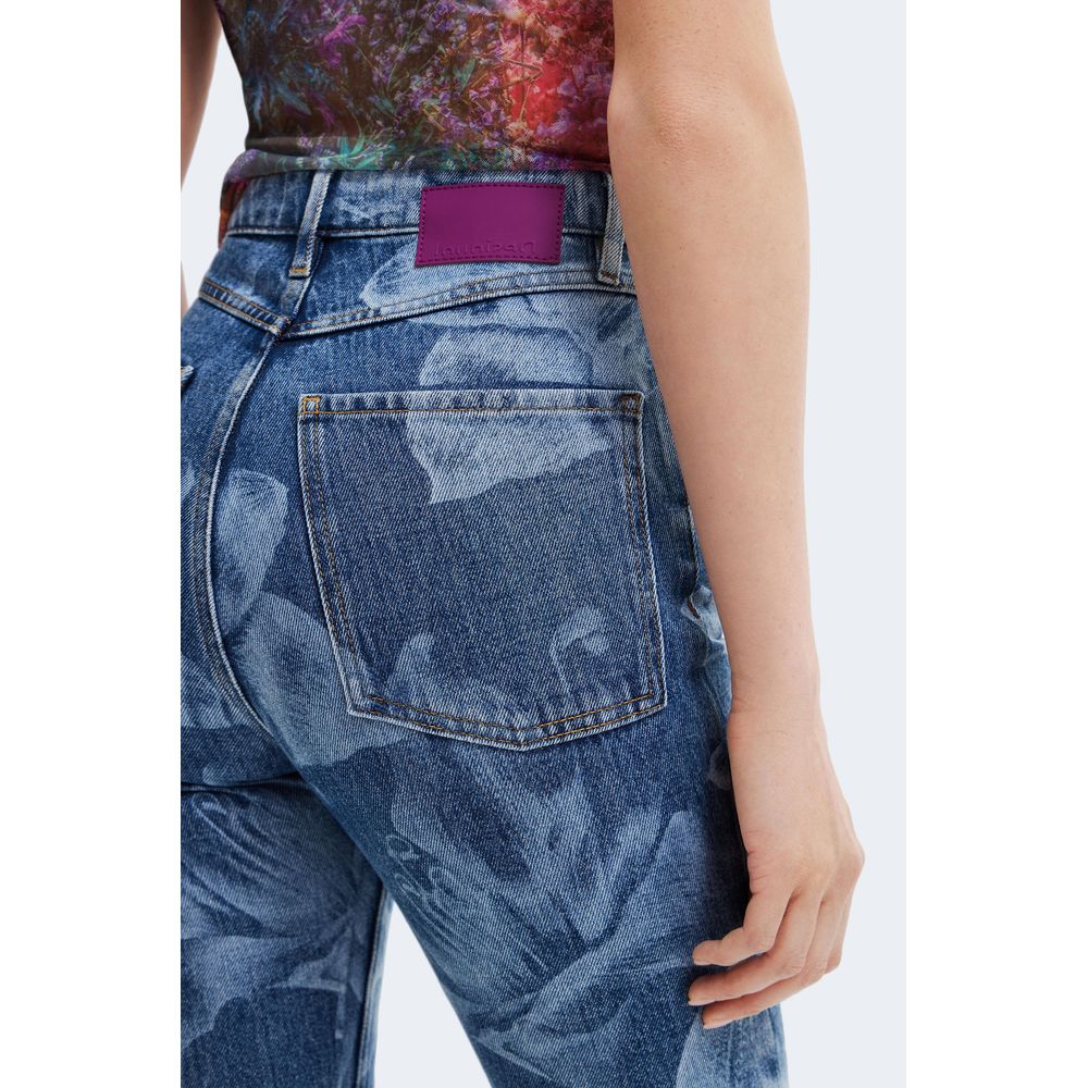 Desigual blå bomulds jeans og bukser