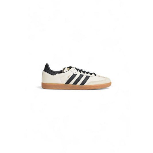 Adidas Cremefarvede Lædersneaker