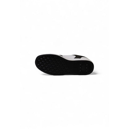 EA7 Emporio Armani sort og hvid polyester sneaker