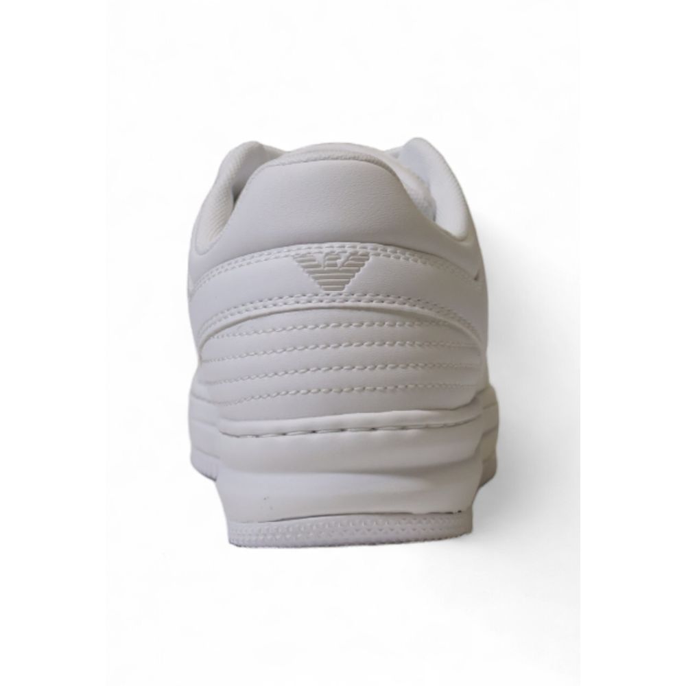 EA7 Emporio Armani Hvid Polyester Sneaker
