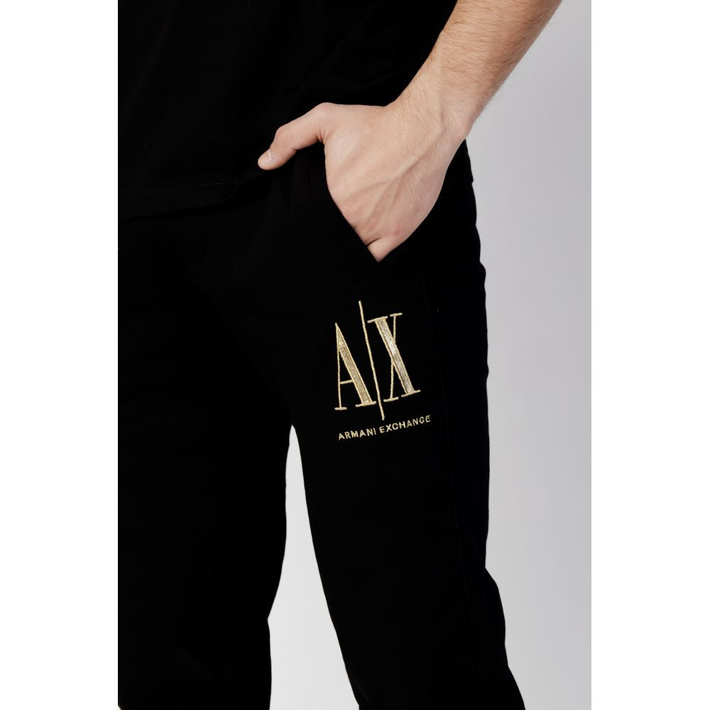 Armani Exchange Black Cotton Jeans &amp; Bukser