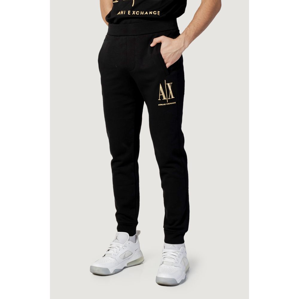 Armani Exchange Black Cotton Jeans &amp; Bukser