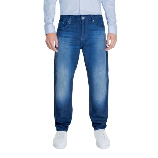 Armani Exchange Blue Cotton Jeans &amp; Bukser