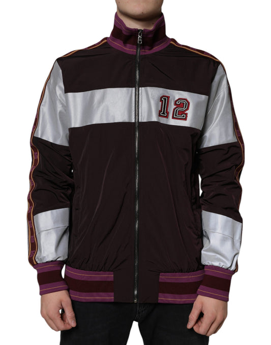 Dolce &amp; Gabbana Flerfarvet Full Zip Jersey Herre Bomberjakke