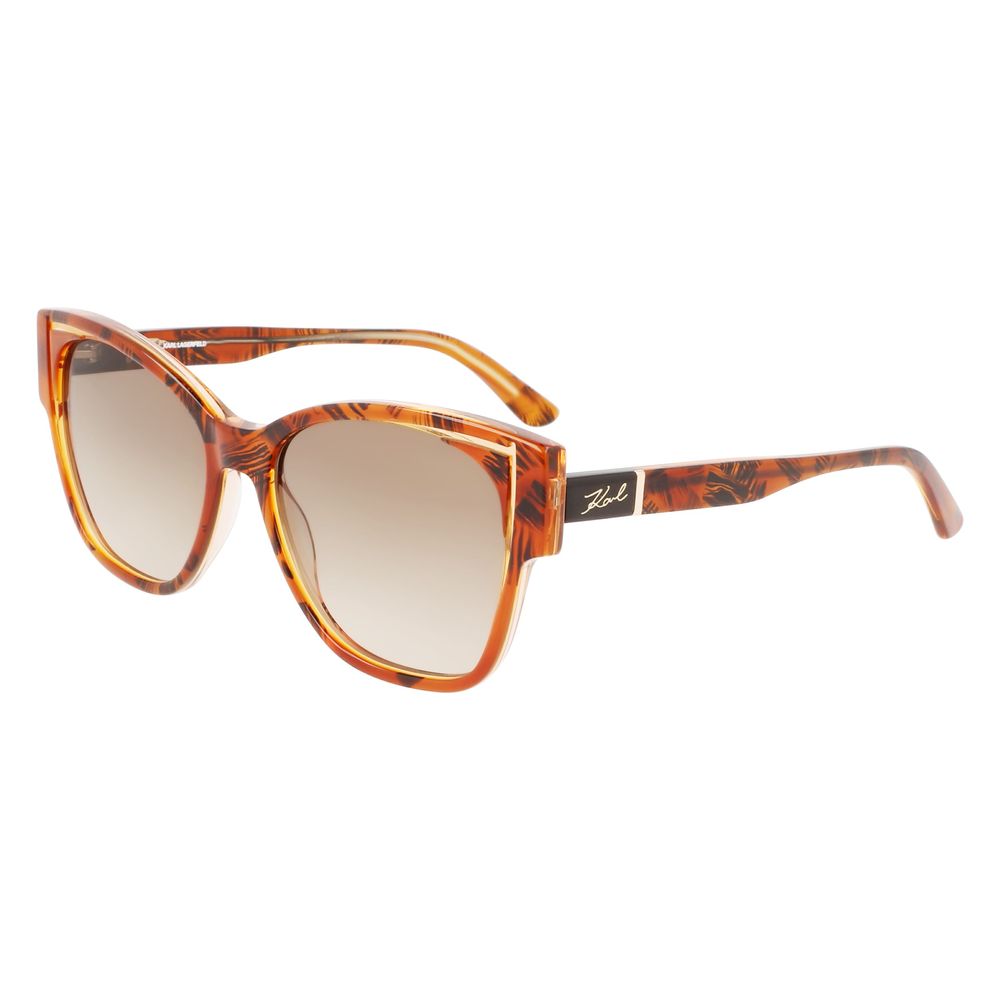 Karl Lagerfeld orange acetat solbriller