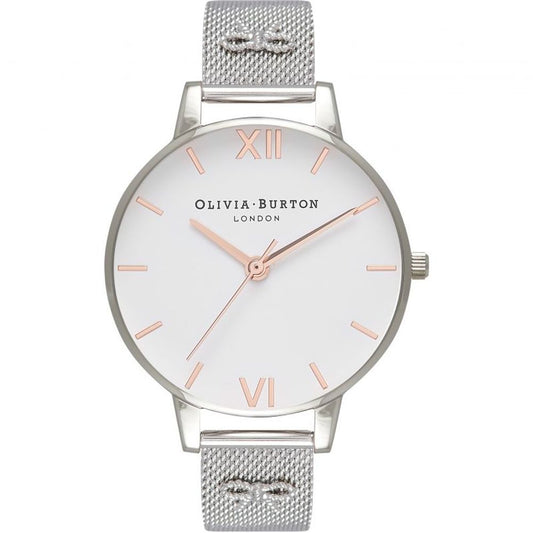 Olivia Burton sølv stålur