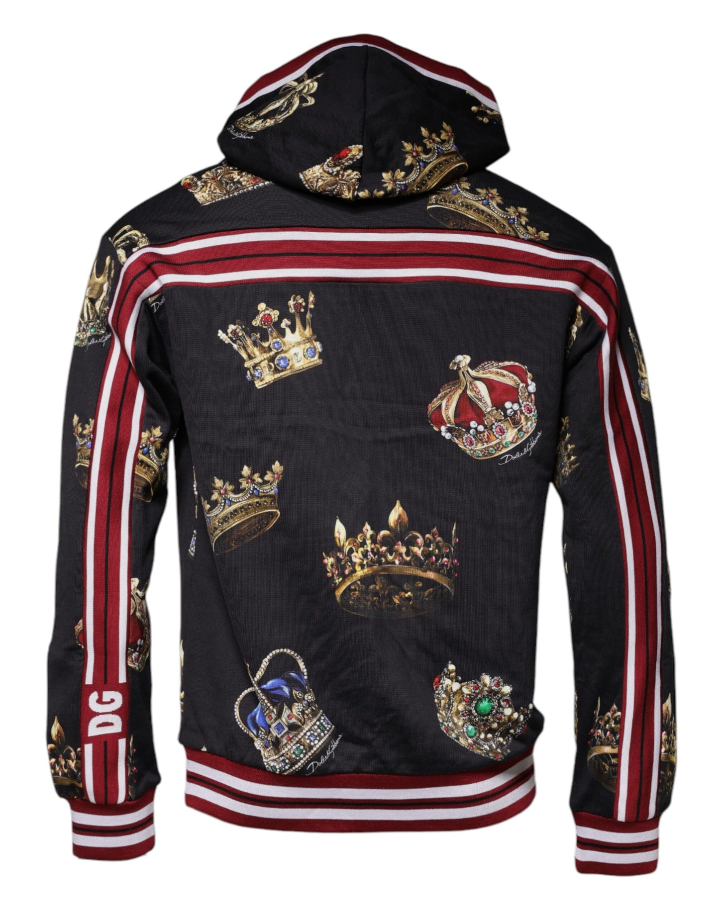 Dolce & Gabbana Multicolor Crown Hooded Sweatshirt Sweater