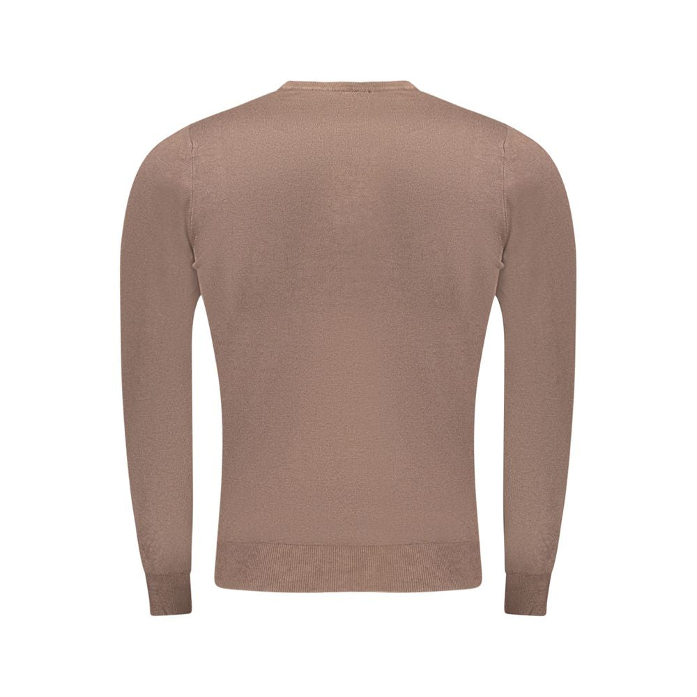 Cavalli Class Brown Polyester Sweater