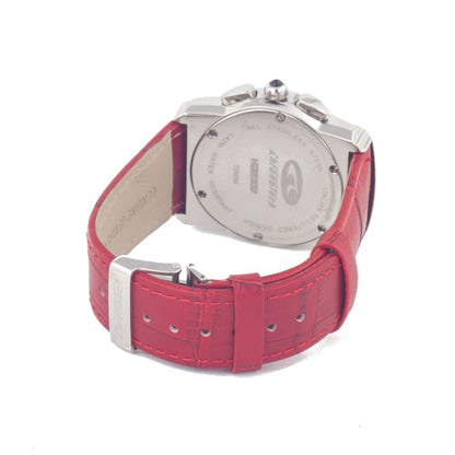 Chronotech Red Leather Watch