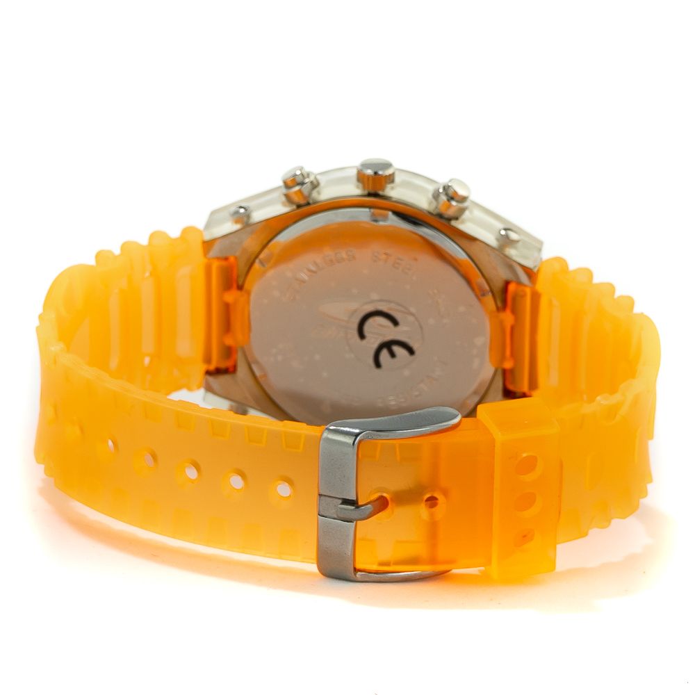 Chronotech orange gummiur