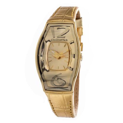 Chronotech Gold Leather Watch