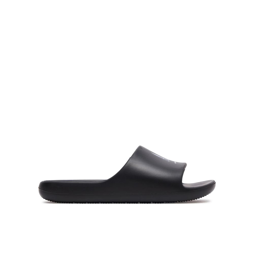 Armani Exchange sort og hvid polyethylen sandal