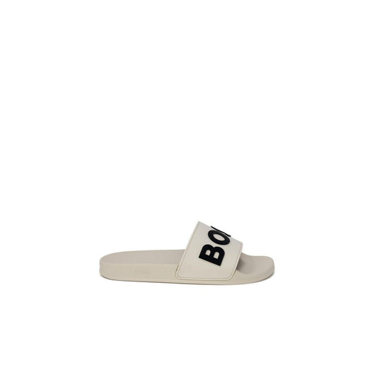 Hugo Boss hvid polyethylen sandal