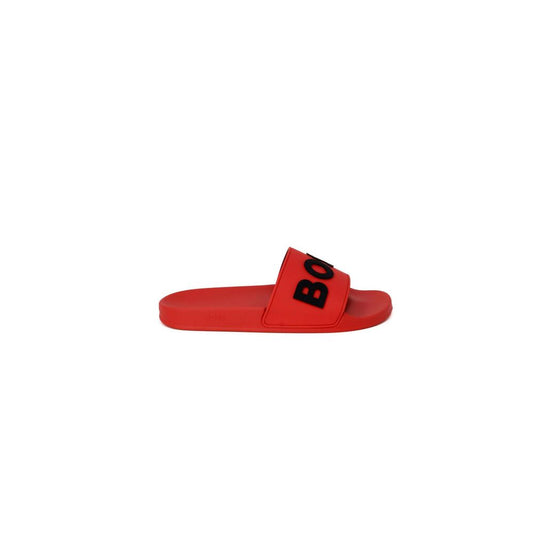 Hugo Boss rød polyethylen sandal