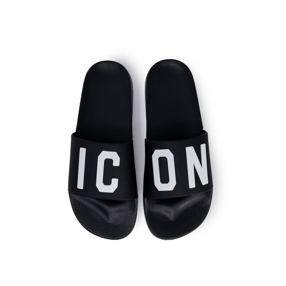 Ikon sort gummi sandal