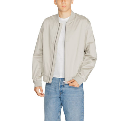 Calvin Klein grå økologisk bomuldsjakke