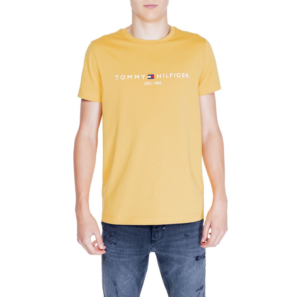 Tommy Hilfiger Gul T-shirt i bomuld