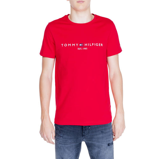 Tommy Hilfiger rød bomuld T-shirt