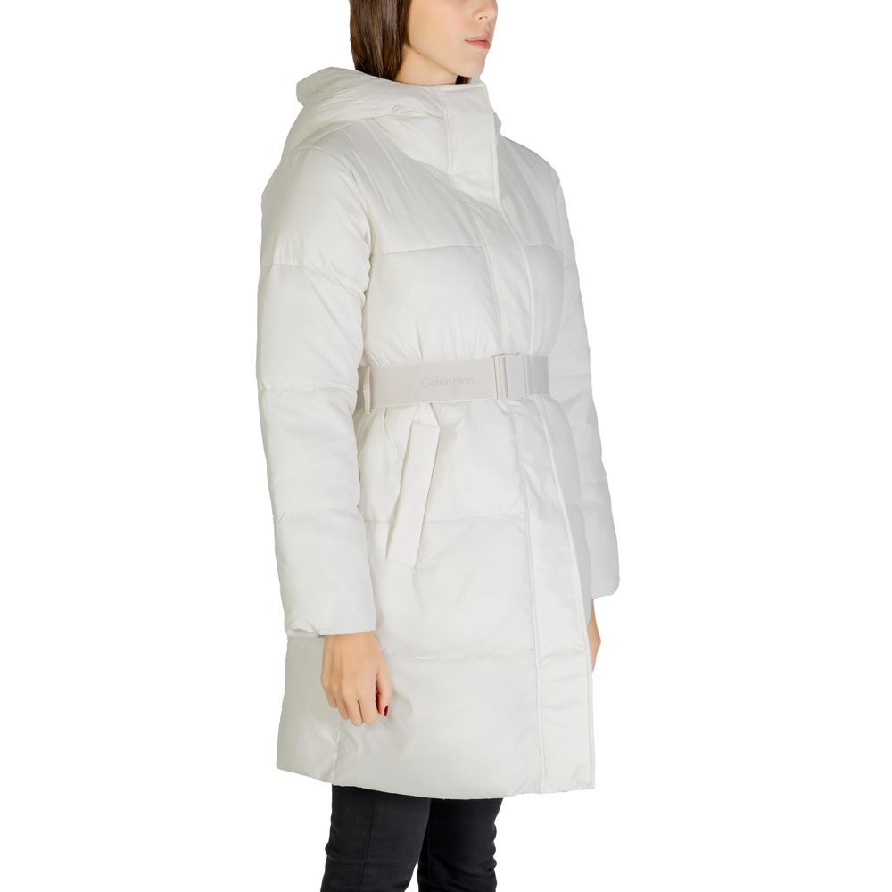 Calvin Klein Jeans Cream Nylon Jackets & Coat