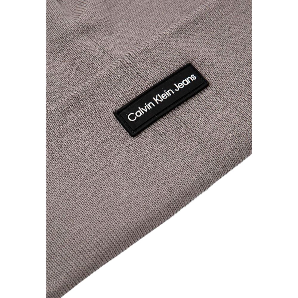 Calvin Klein Grå Genanvendt Polyester Hatte &amp; Kasket