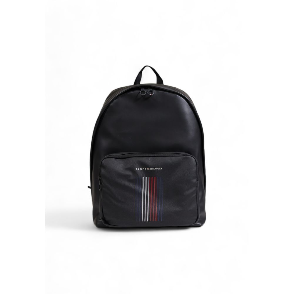 Tommy Hilfiger sort polyethylen rygsæk