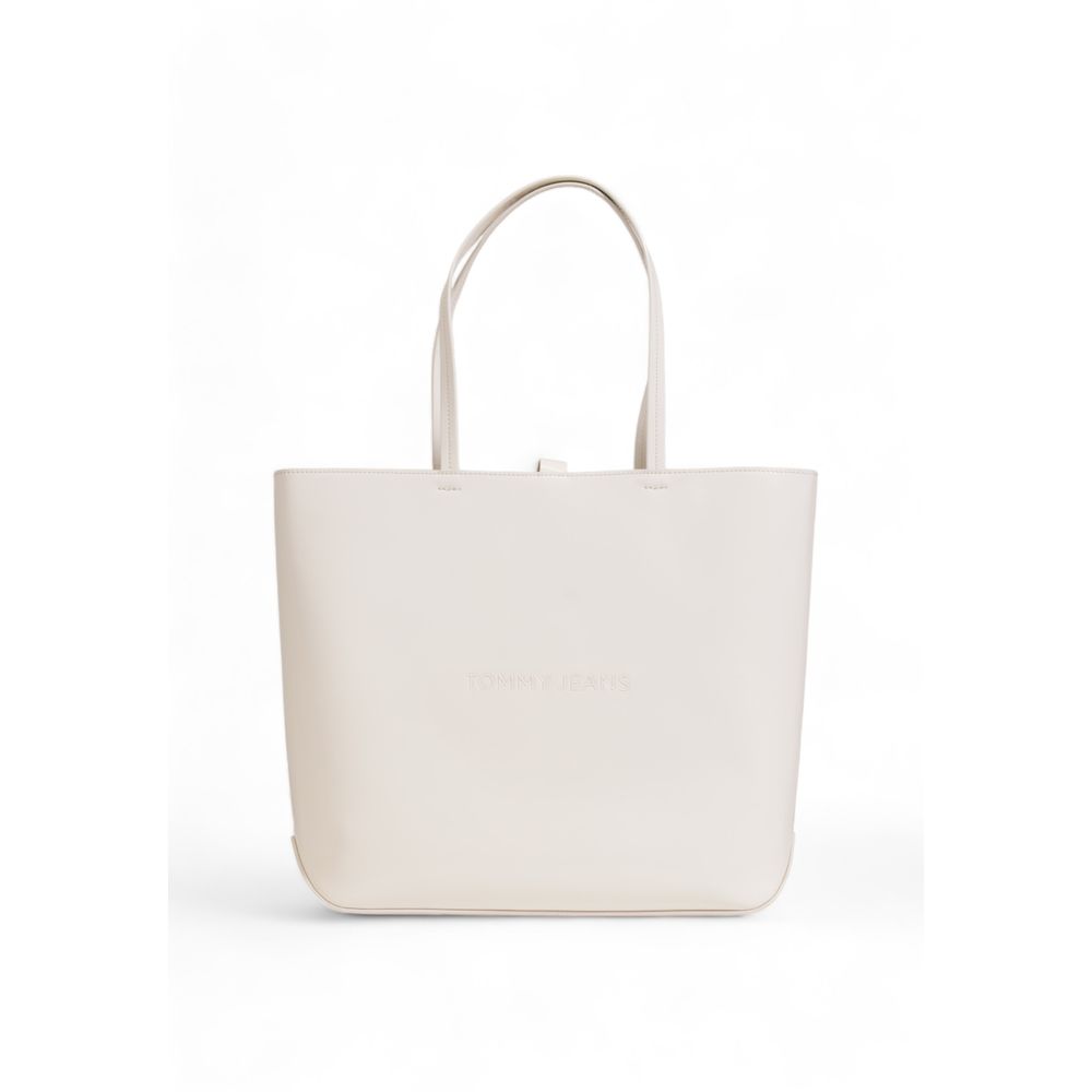 Tommy Hilfiger creme polyethylen håndtaske