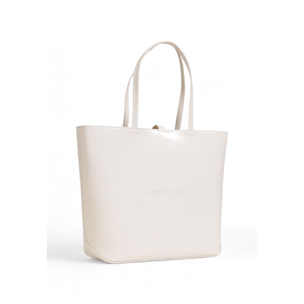 Tommy Hilfiger creme polyethylen håndtaske