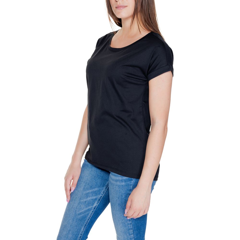 Vila Clothes Sorte bomuldstoppe &amp; T-shirt