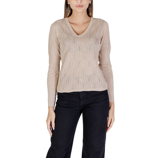 Kun Beige Viscose Toppe &amp; T-Shirt