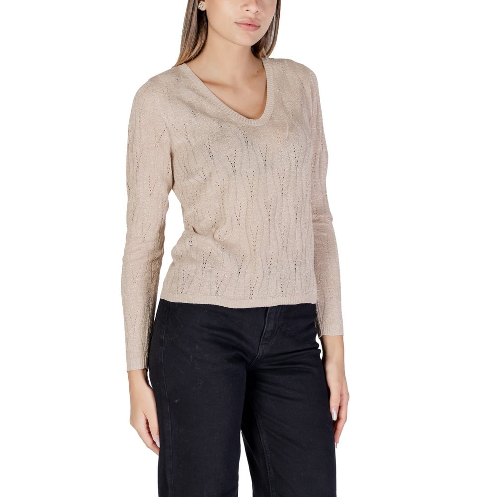 Kun Beige Viscose Toppe &amp; T-Shirt